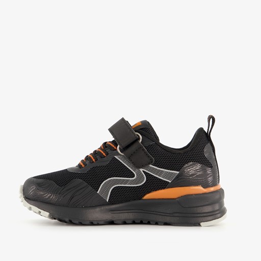 Jongens sneakers zwart oranje