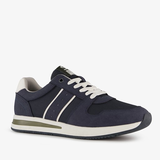 Heren sneakers blauw wit
