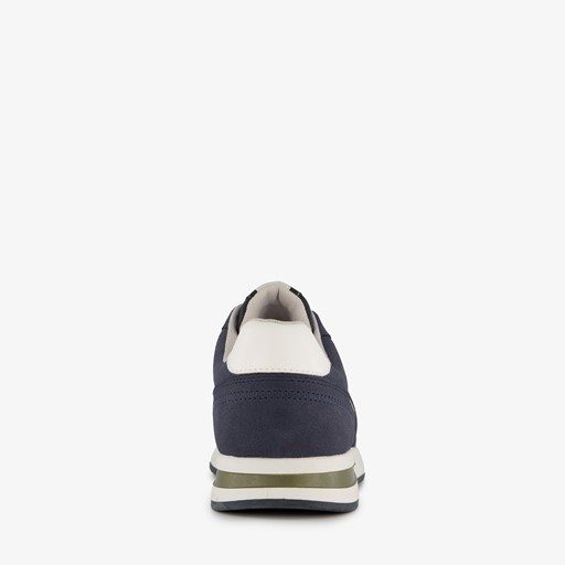 Heren sneakers blauw wit