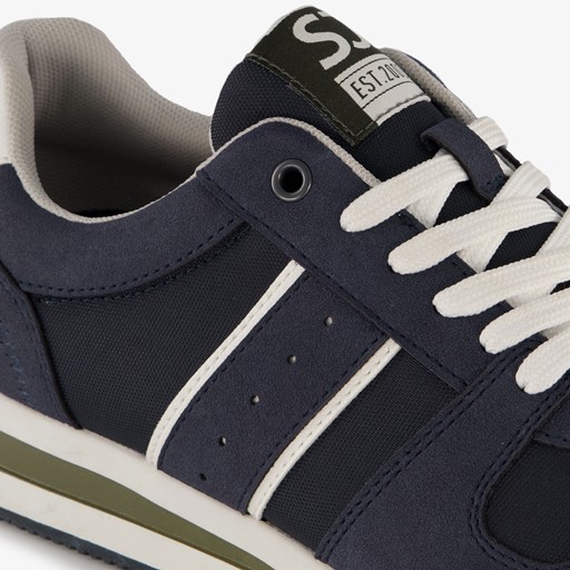 Heren sneakers blauw wit