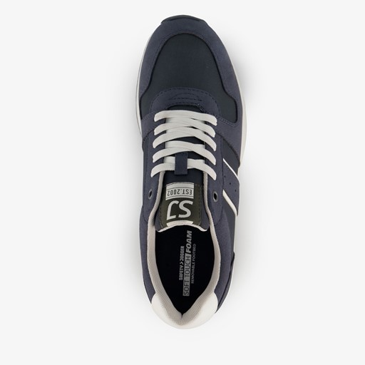 Heren sneakers blauw wit
