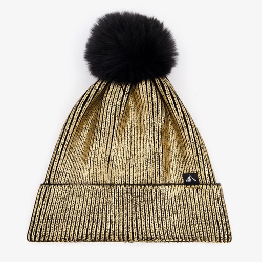 Dames muts goudkleurig