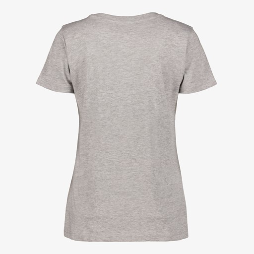 Dames T-shirt met vlinder grijs