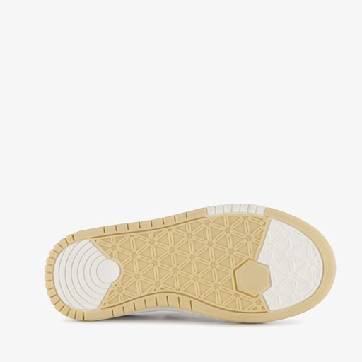 Meisjes sneakers wit met bloemen