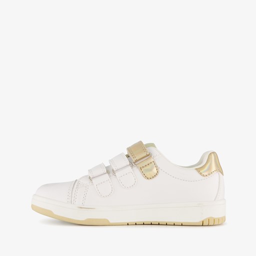 Meisjes sneakers wit met bloemen