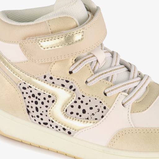 Hoge meisjes sneakers goud