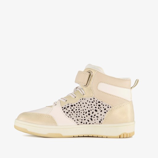 Hoge meisjes sneakers goud