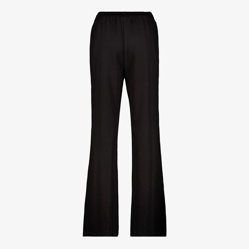 Wide leg broek met bies en sterren zwart