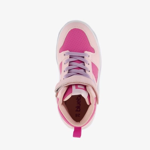 Hoge meisjes sneakers roze paars