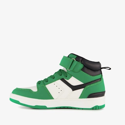 Hoge jongens sneakers groen wit