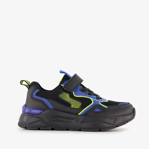 Jongens sneakers zwart blauw