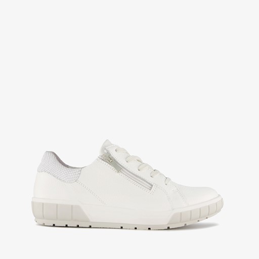 Leren dames sneakers wit