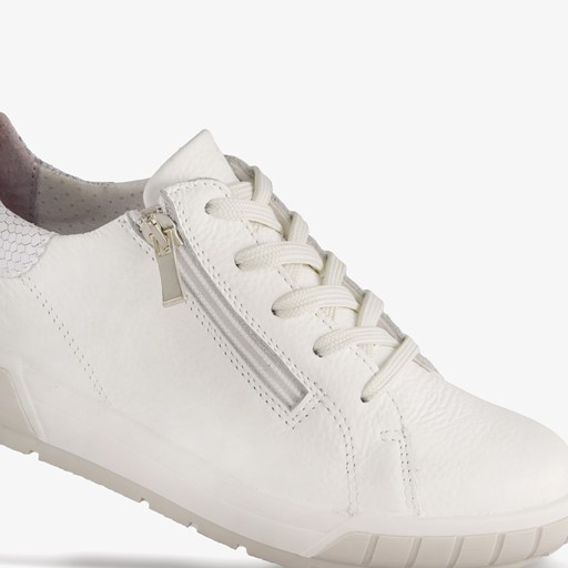 Leren dames sneakers wit