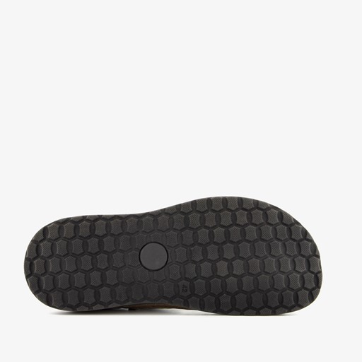 Leren heren pantoffels zwart
