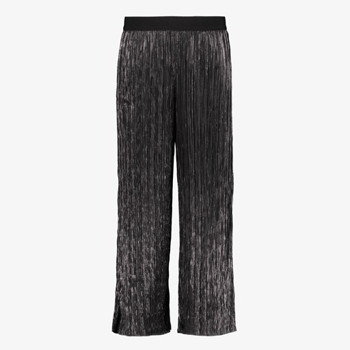 Meisjes plisse broek zwart
