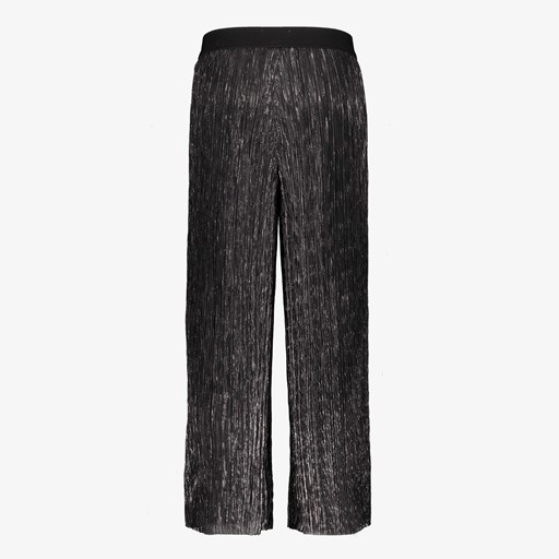Meisjes plisse broek zwart