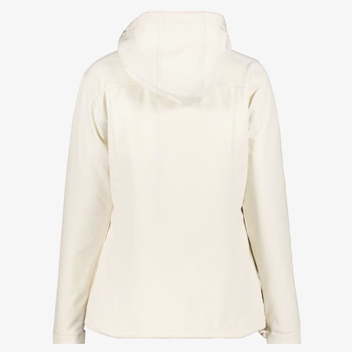 Gevoerde dames softshell jas wit