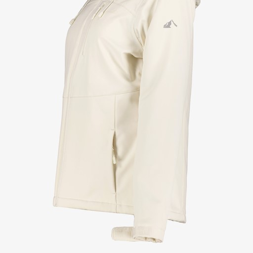 Gevoerde dames softshell jas wit
