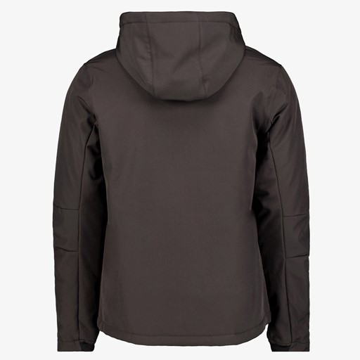 Gevoerde heren softshell jas grijs