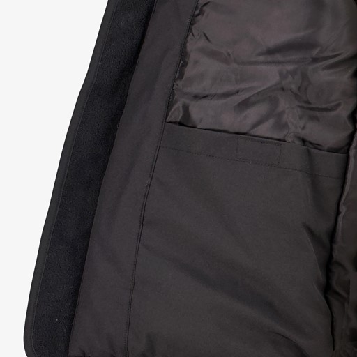 Gevoerde kinder softshell jas zwart