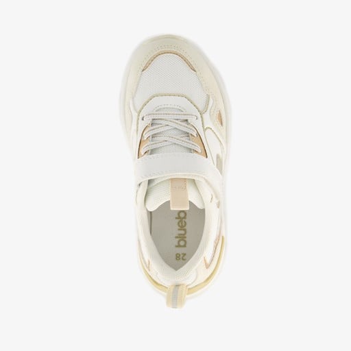 Meisjes dad sneakers metallic goud