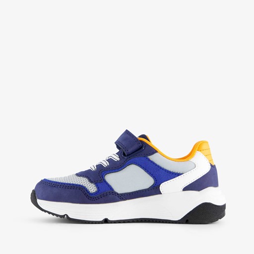 Jongens sneakers blauw/oranje
