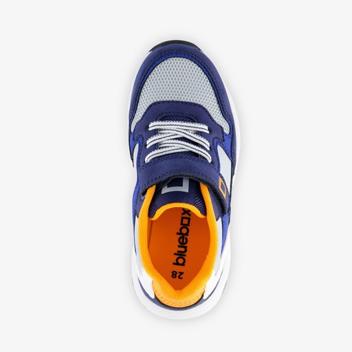 Jongens sneakers blauw/oranje