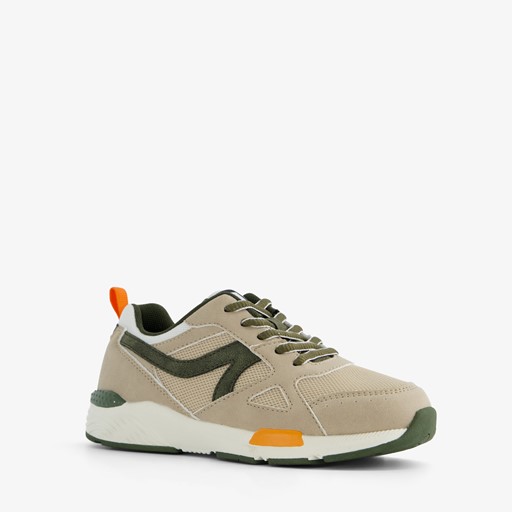 Jongens sneakers met legergroene details