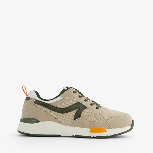 Jongens sneakers met legergroene details