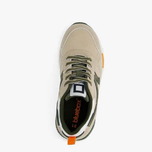 Jongens sneakers met legergroene details