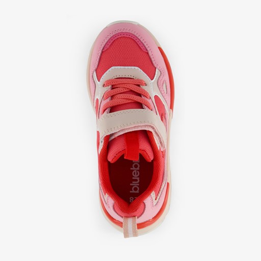 Meisjes dad sneakers roze/rood