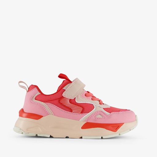 Meisjes dad sneakers roze/rood