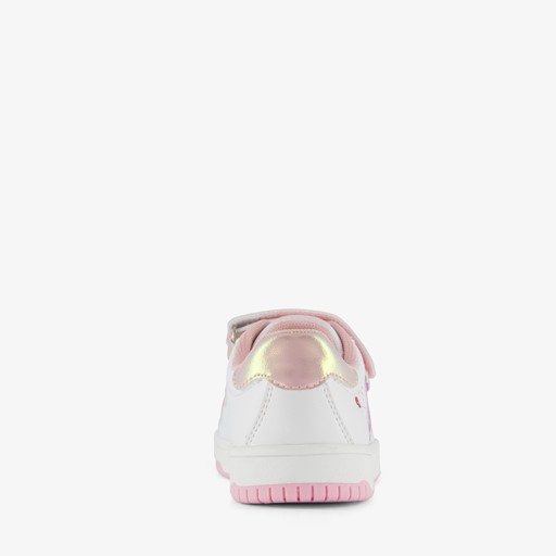 Meisjes sneakers wit/roze