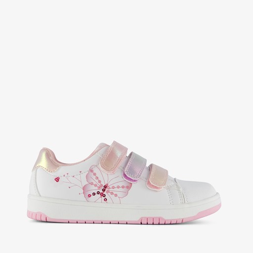Meisjes sneakers wit/roze