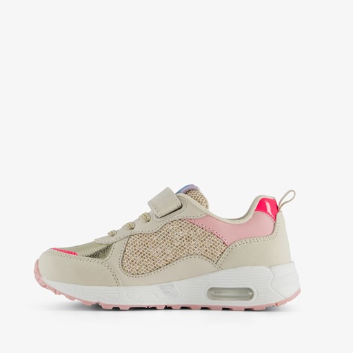 Meisjes sneakers beige met airzool