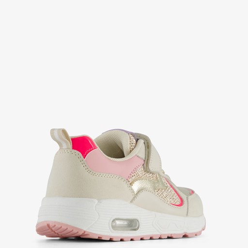 Meisjes sneakers beige met airzool