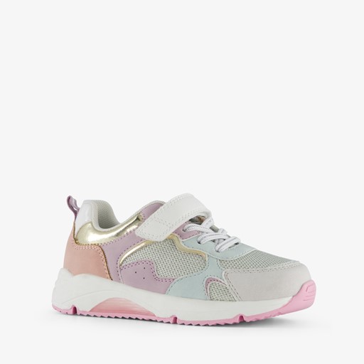 Meisjes sneakers met pastelkleuren