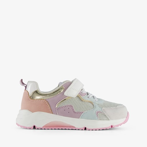Meisjes sneakers met pastelkleuren