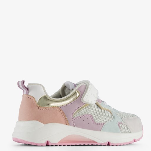 Meisjes sneakers met pastelkleuren