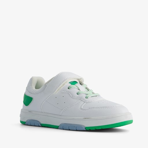 Jongens sneakers wit met smiley