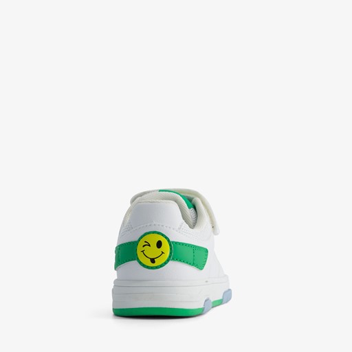 Jongens sneakers wit met smiley