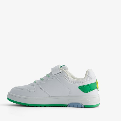 Jongens sneakers wit met smiley