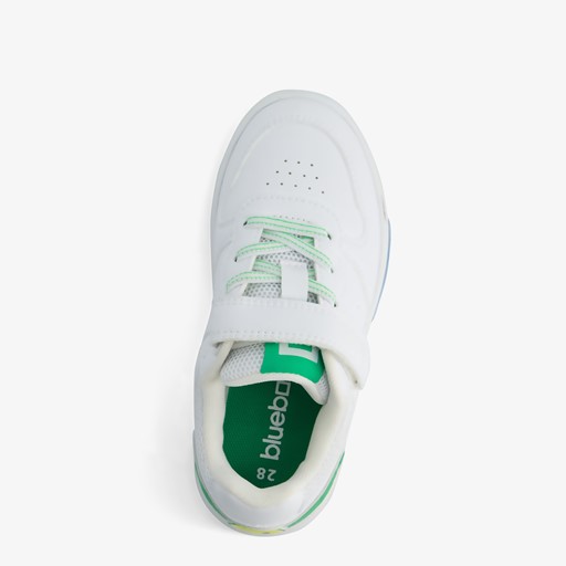 Jongens sneakers wit met smiley
