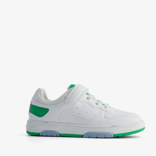 Jongens sneakers wit met smiley