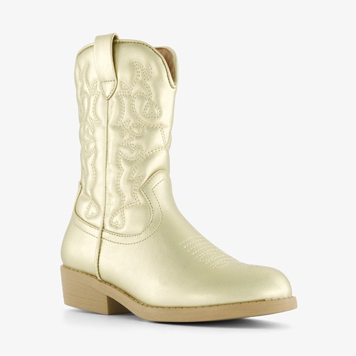 Meisjes western boots goudkleurig