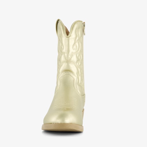 Meisjes western boots goudkleurig