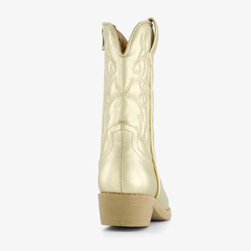 Meisjes western boots goudkleurig