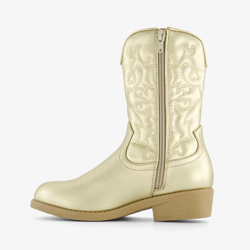 Meisjes western boots goudkleurig