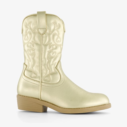 Meisjes western boots goudkleurig