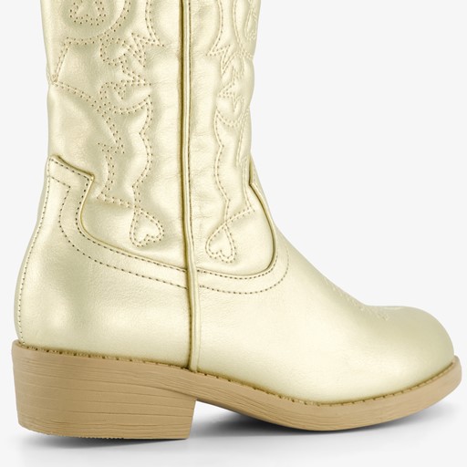 Meisjes western boots goudkleurig